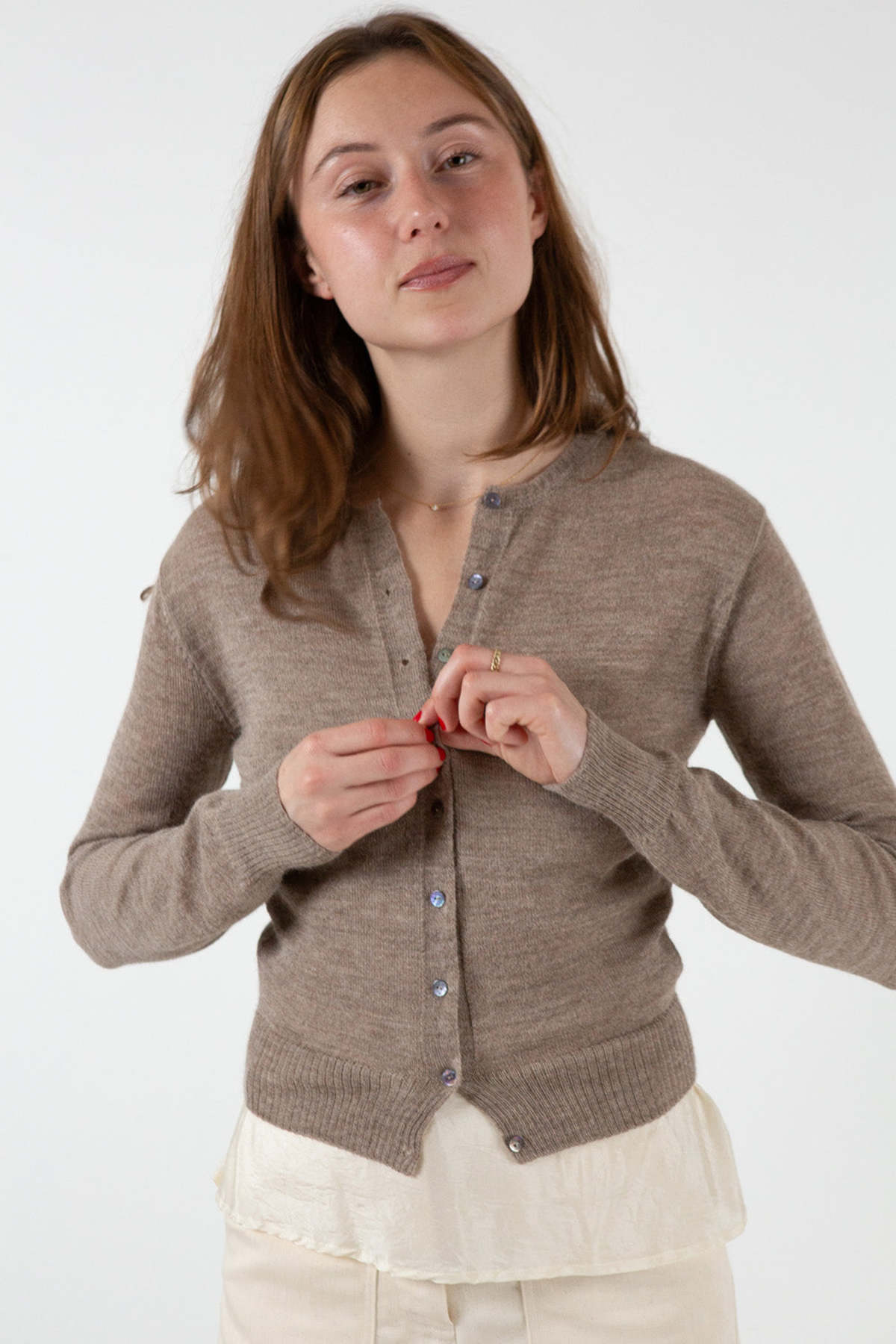 Erica Tanov Alpaca Classic Cardigan - Image 8 of 11