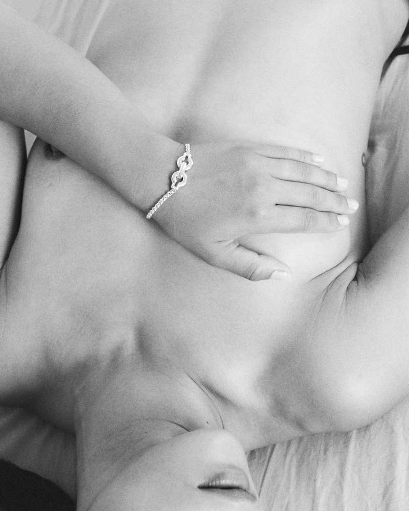 Annika Inez Ample Clasp Bracelet - Silver