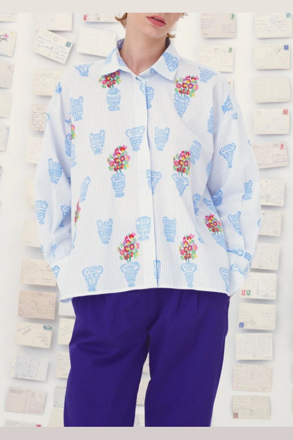 Mii Collection Greta Shirt - Blue