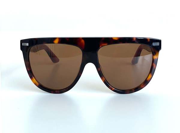 Frenckenberger 000 Sunglasses - Tortoise/Dark Red