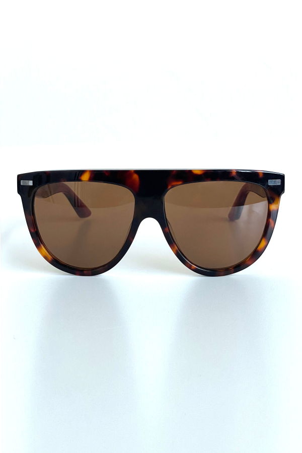 Frenckenberger 000 Sunglasses - Tortoise/Dark Red