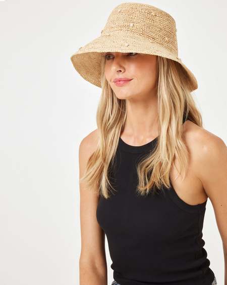 KAMIYA Wave Ox Bucket Hat - White | Garmentory