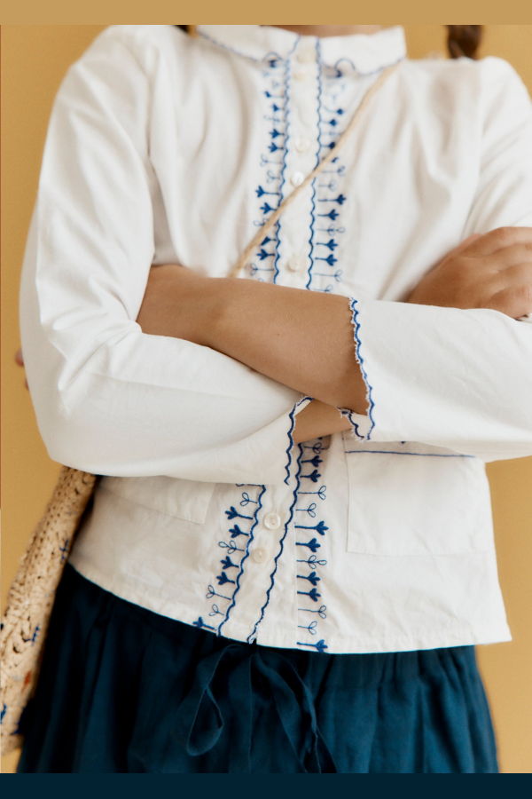 KIDS Caramel Dragonfly Cotton Shirt