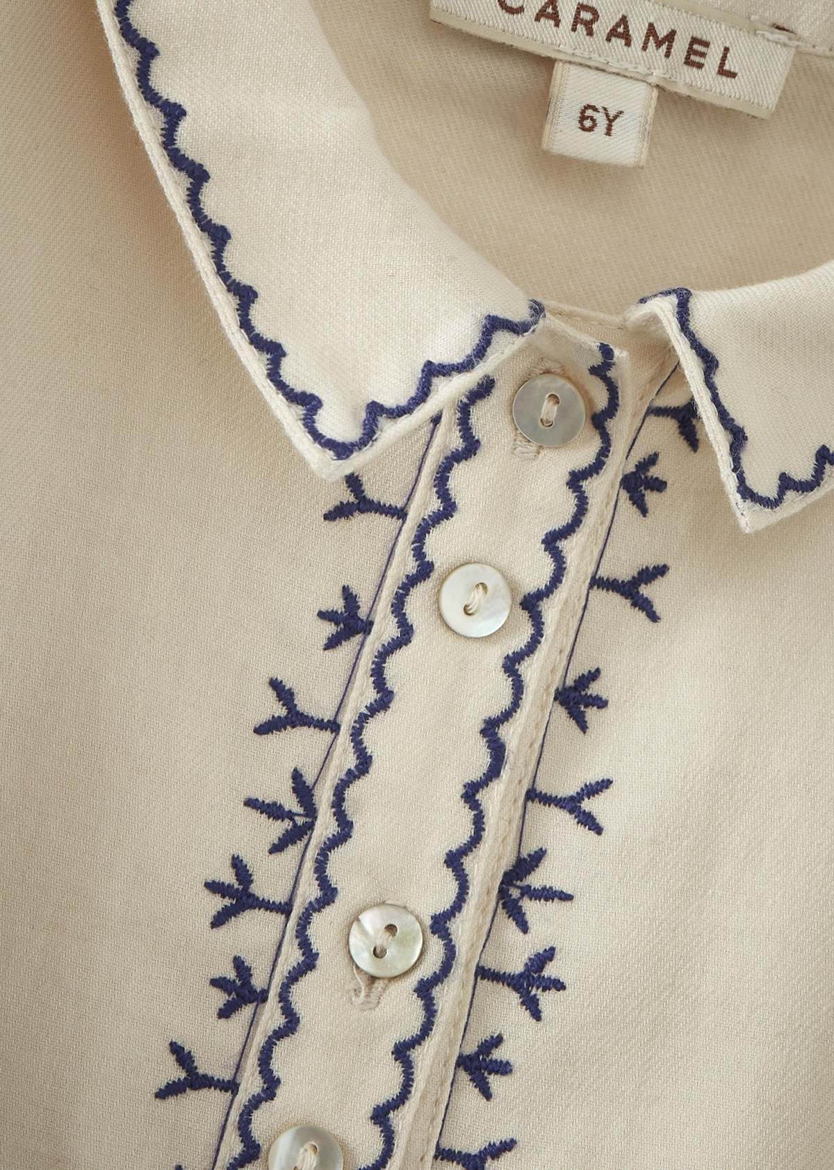 KIDS Caramel Dragonfly Cotton Shirt - Image 3 of 5