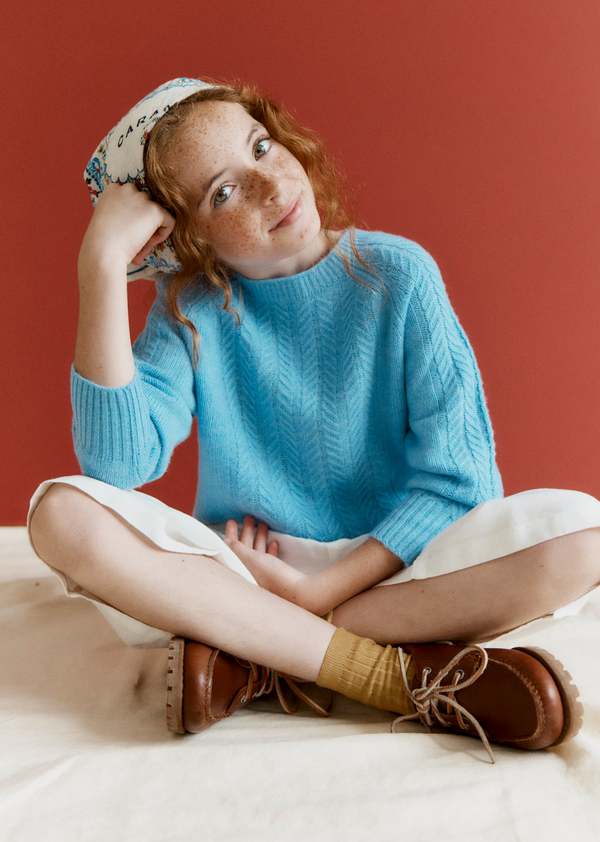 Kids Caramel SCOUT JUMPER - SKY BLUE