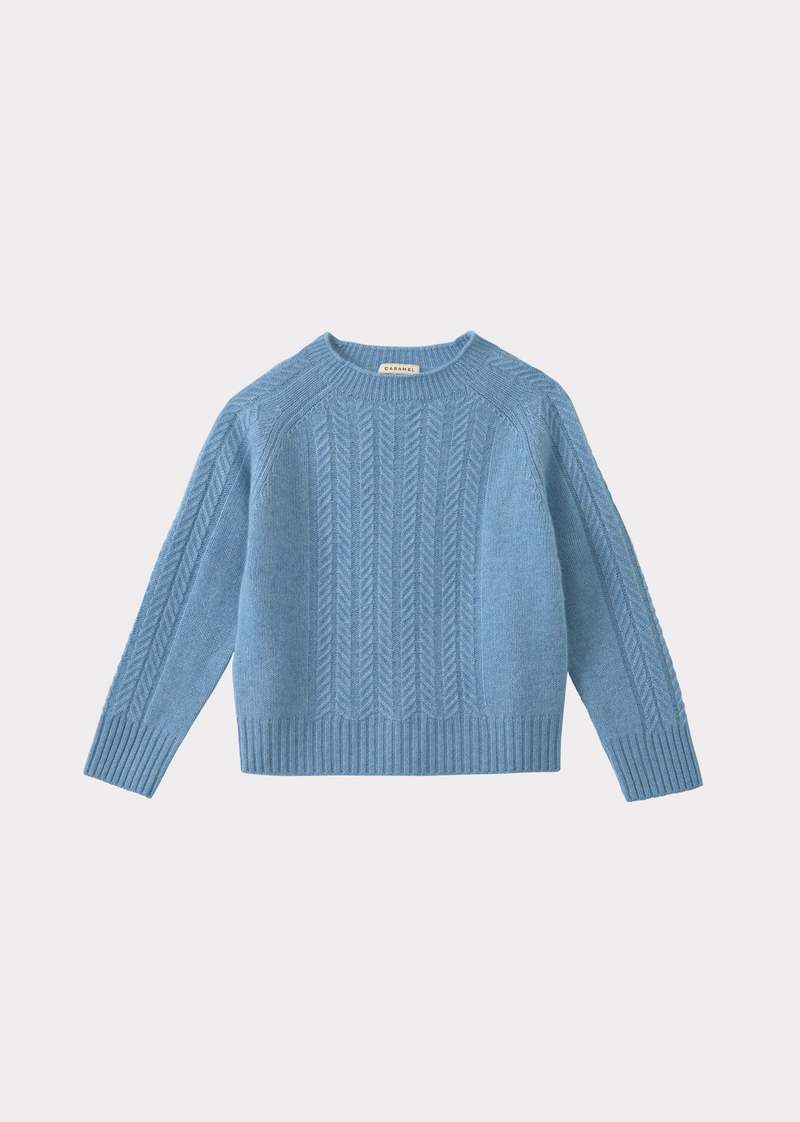 Kids Caramel SCOUT JUMPER - SKY BLUE