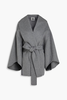 By Malene Birger Margith Brushed Wool-Felt Coat - Grey - Thumbnail 1
