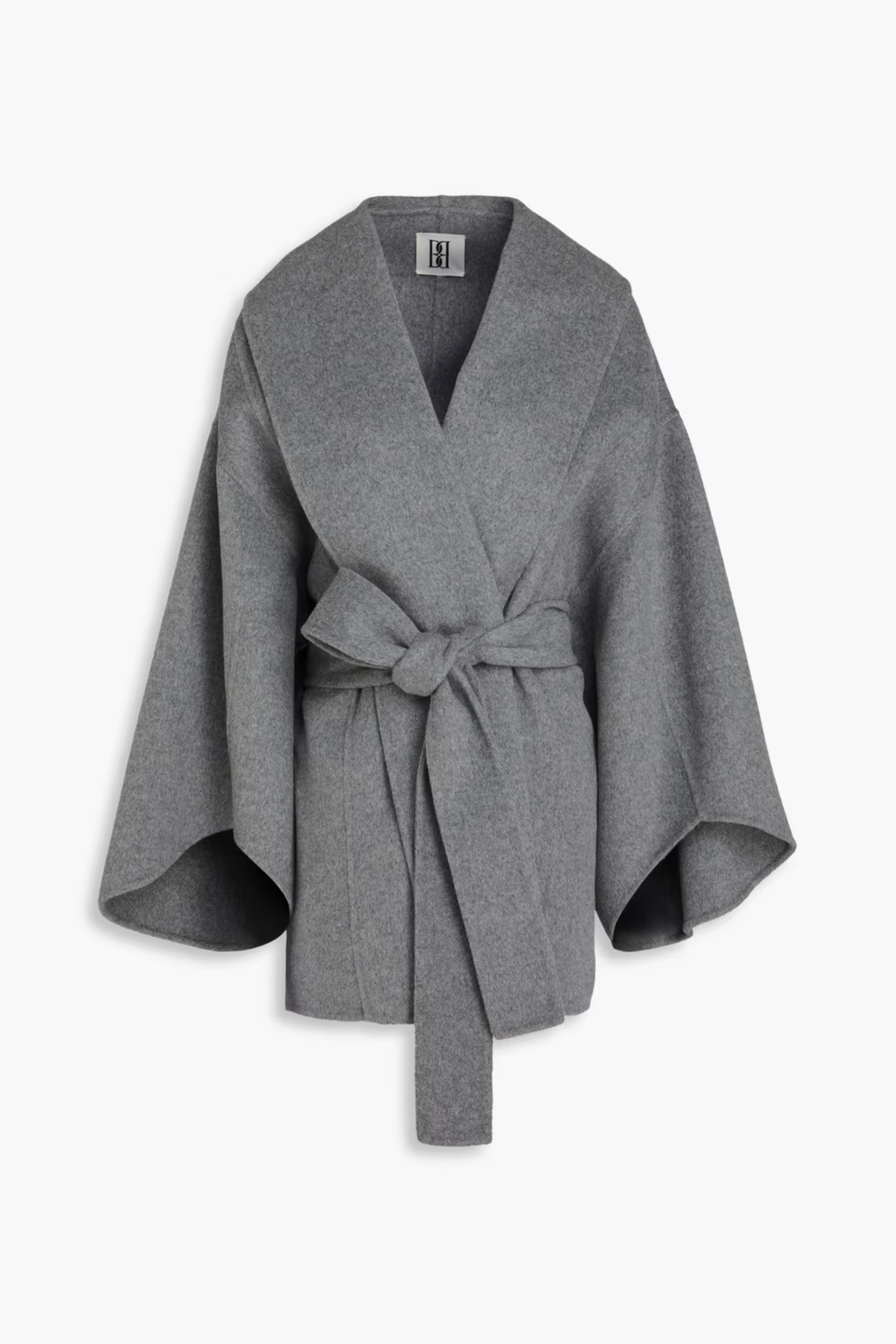 By Malene Birger Margith Brushed Wool-Felt Coat - Grey - Image 1 of 3