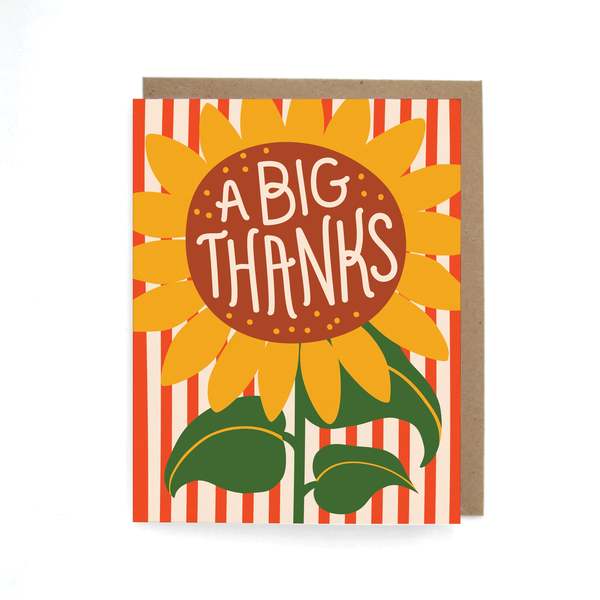 The Neighborgoods A Big Thanks Sunflower Card Set of 8