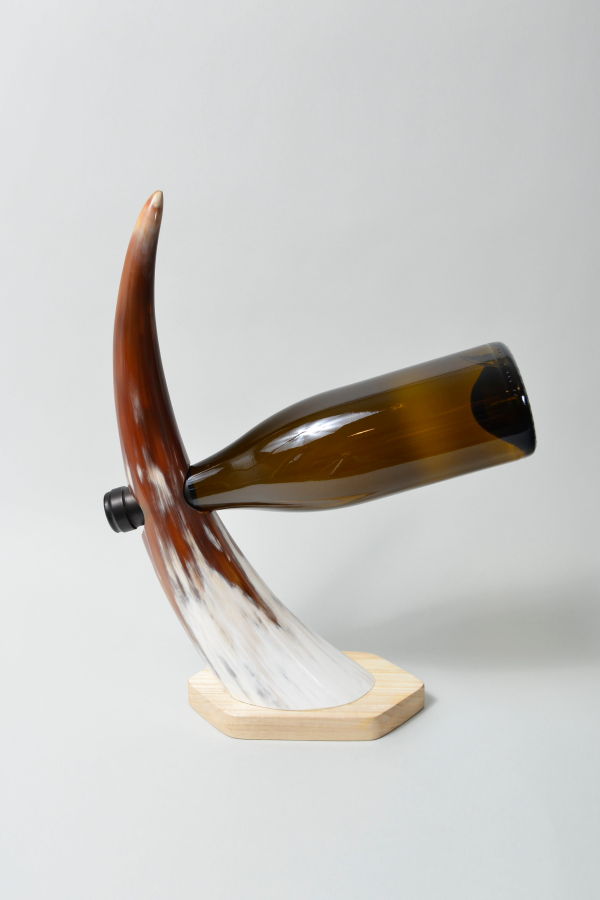 Maadili Collective Balanced Horn Wine Holder