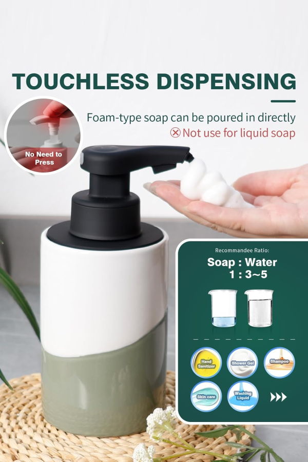 Bosilunlife Nordic Garden Automatic Foaming Soap Dispenser