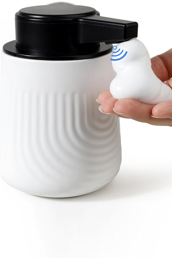 Bosilunlife SoftWave Automatic Foaming Soap Dispenser Recycled Eco-Clay 10 oz