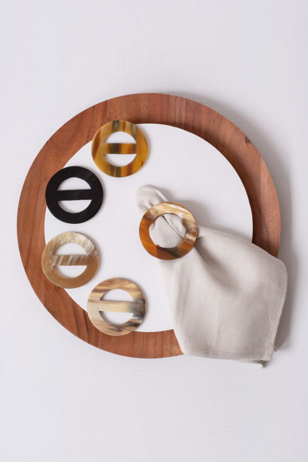 Maadili Collective Horn Scarf Buckle & Napkin Ring