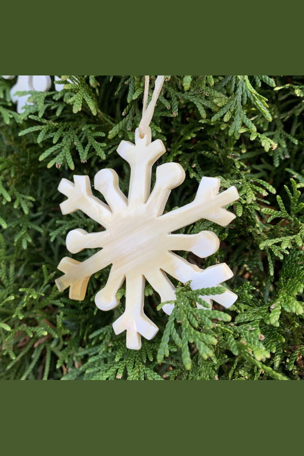 Maadili Collective Horn Snowflake Ornament