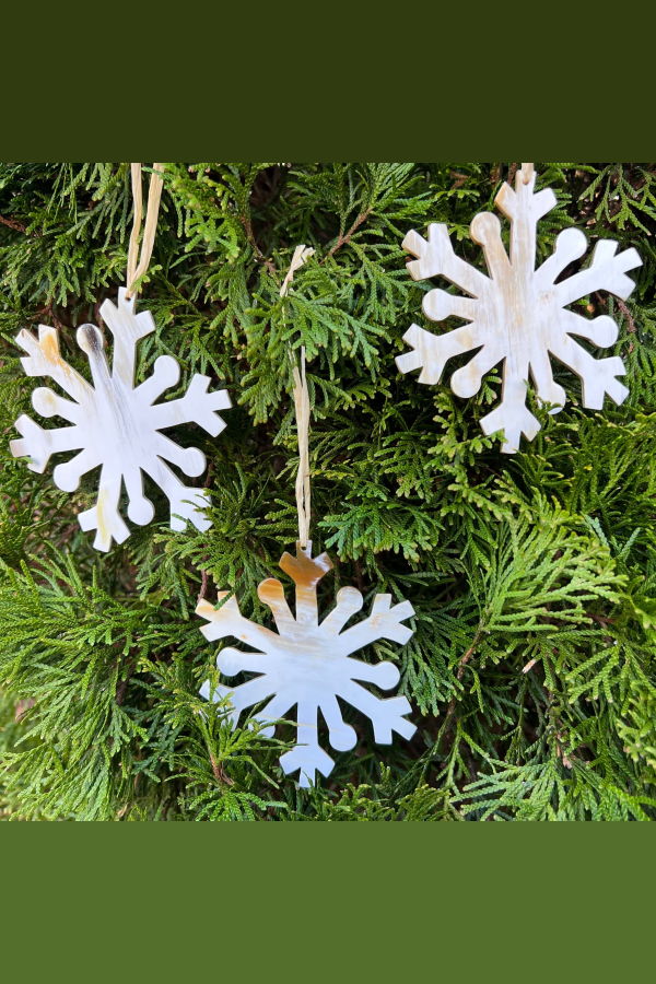 Maadili Collective Horn Snowflake Ornament