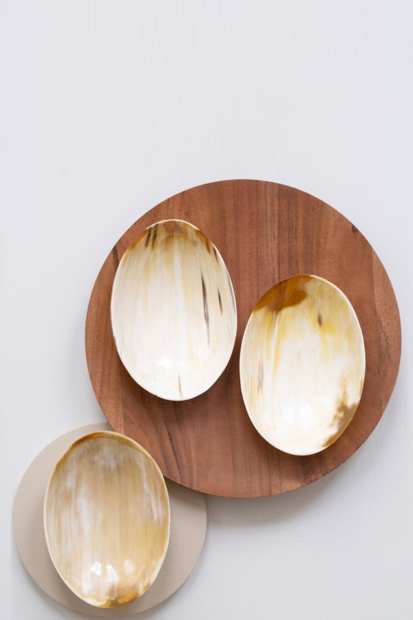 Maadili Collective Large Oval Horn Bowl