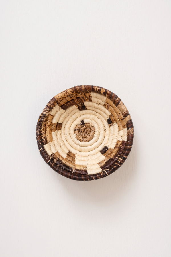 Maadili Collective Mini Basket Ornament ~ Banana Fiber Snowflake Ornament