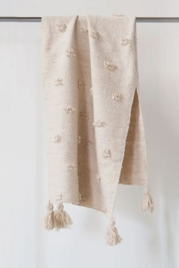 Jitana Momo Fringe Throw