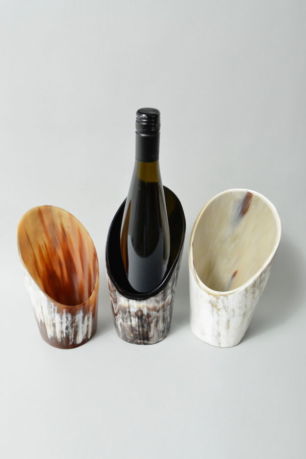 Maadili Collective Nestled Horn Wine Holder