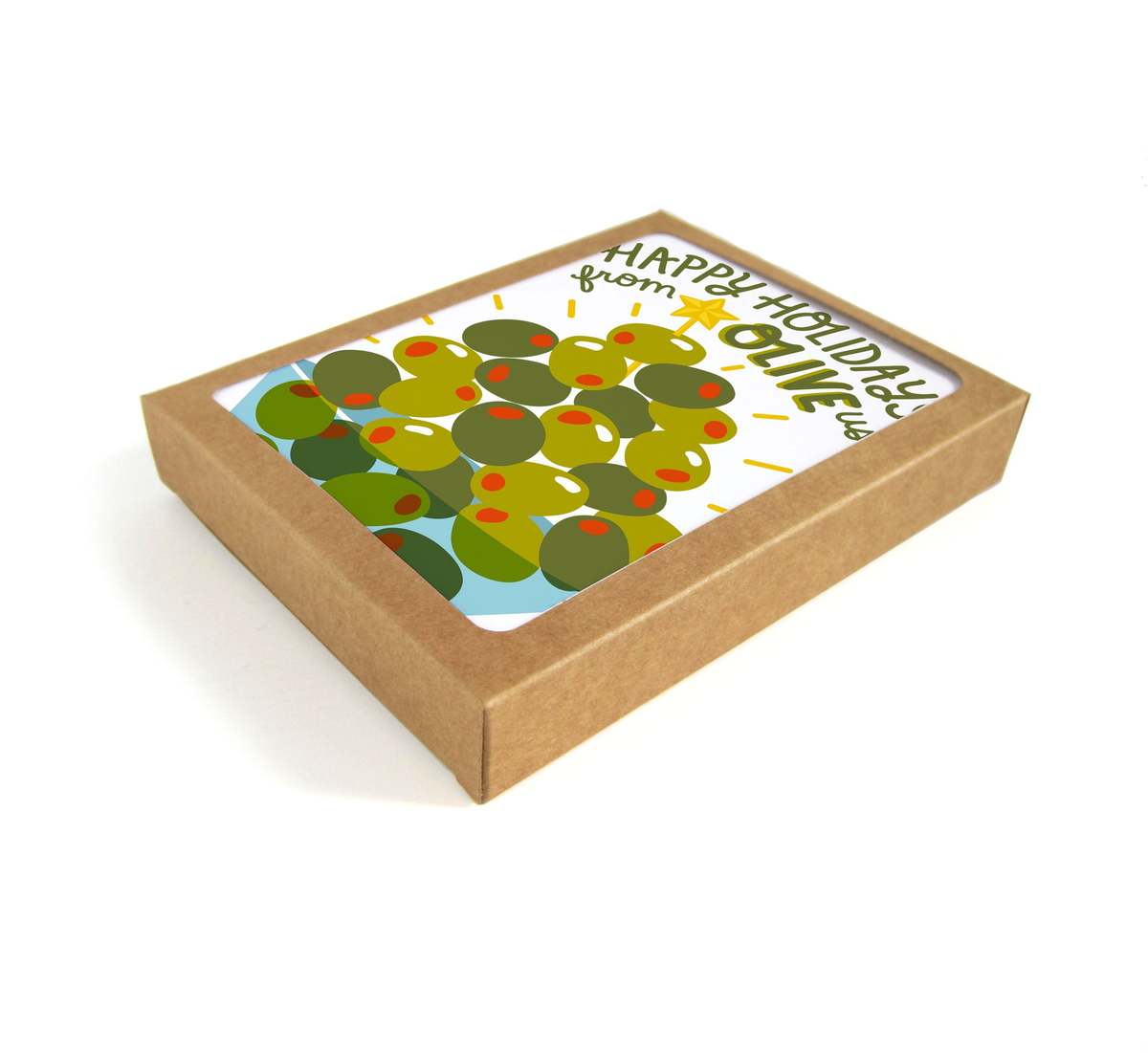 The Neighborgoods Olive Family Holiday Card - Set of 8 Greeting Cards - Image 1 of 3