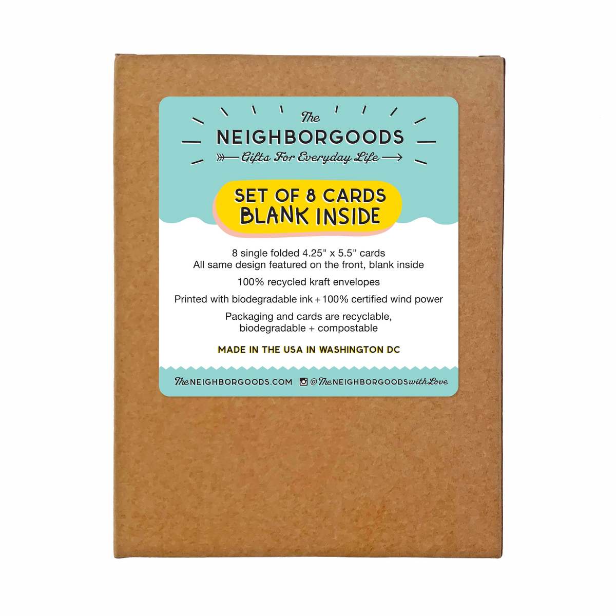 The Neighborgoods Olive Family Holiday Card - Set of 8 Greeting Cards - Image 3 of 3