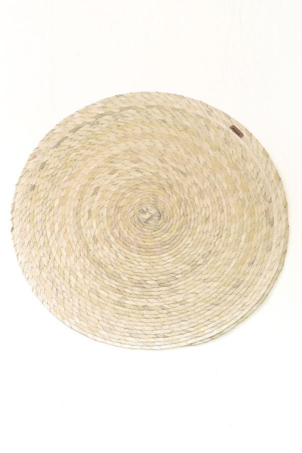 Makaua Set Of 4 Palm Single Sided Placemats - Natural