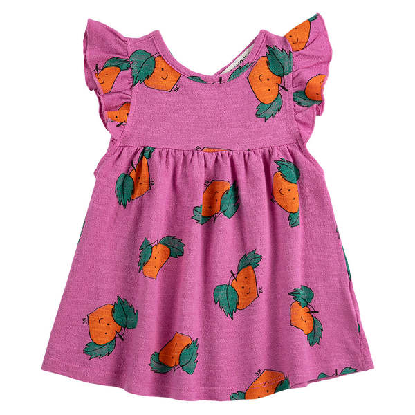 KIDS Bobo Choses Baby Dress All Over Tangerine Print Dress - Pink