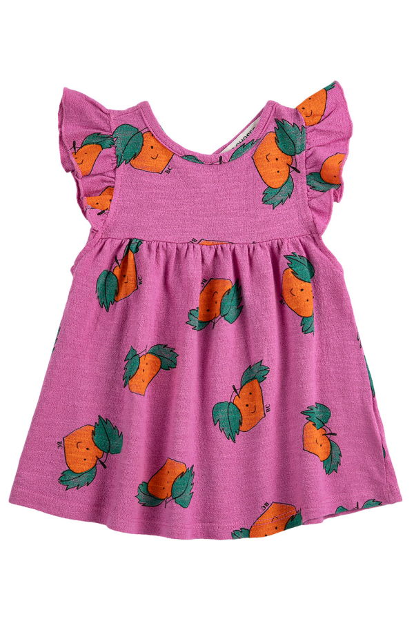 KIDS Bobo Choses Baby Dress All Over Tangerine Print Dress - Pink