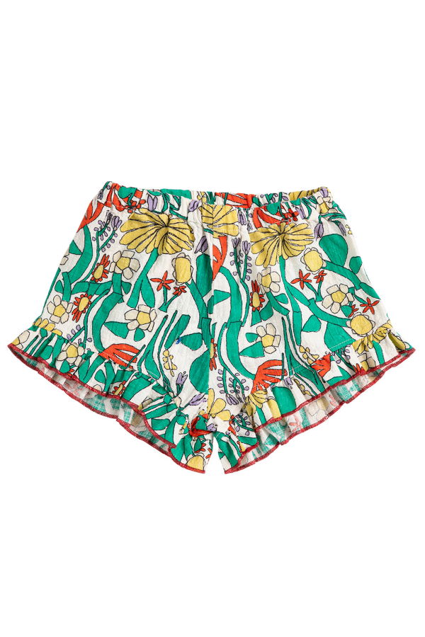 KIDS Bobo Choses Baby Shorts All Over Herbalist Print Shorts