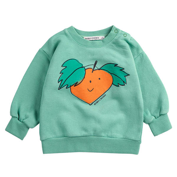 KIDS Bobo Choses Baby Sweatshirt Tangerine Print - Green
