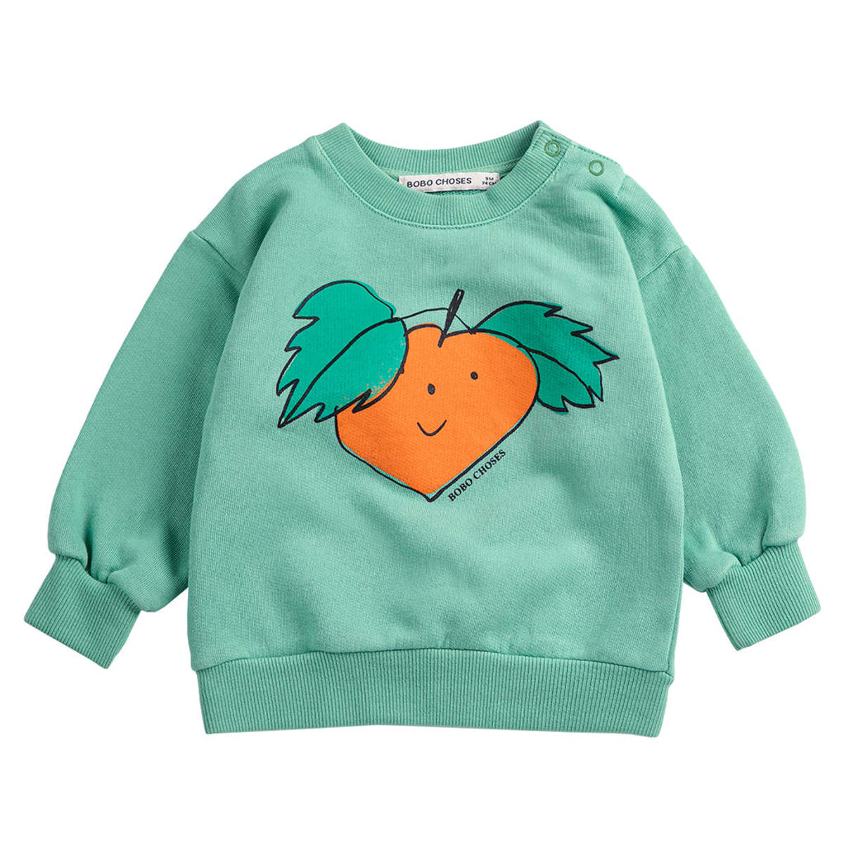 KIDS Bobo Choses Baby Sweatshirt Tangerine Print - Green - Image 1 of 5