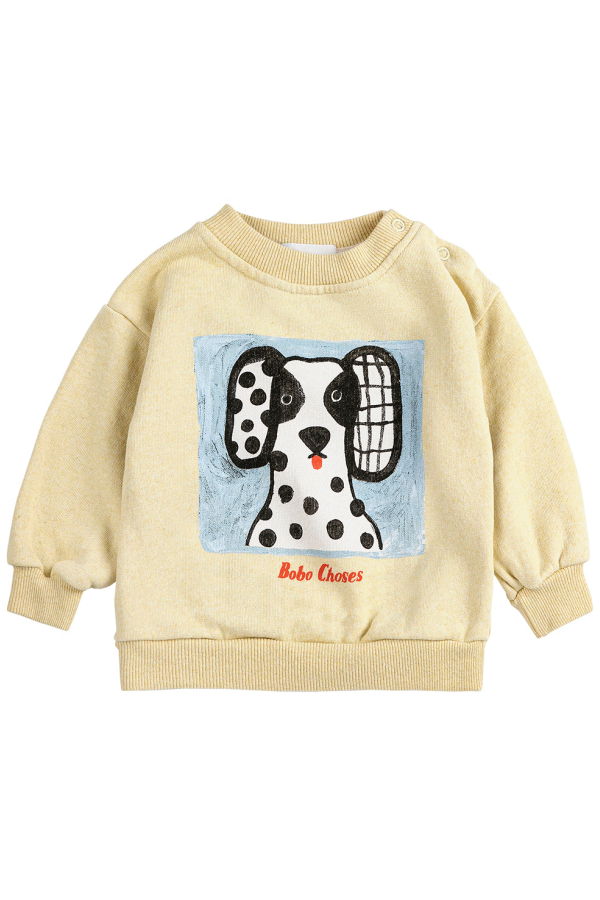 KIDS Bobo Choses Van Dog Print Baby Sweatshirt - Yellow