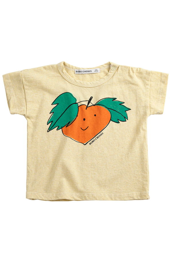 KIDS Bobo Choses Curious Turnip Print Baby T-Shirt - Yellow