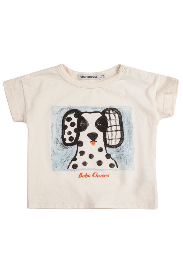 KIDS Bobo Choses Van Dog Print T-Shirt - White