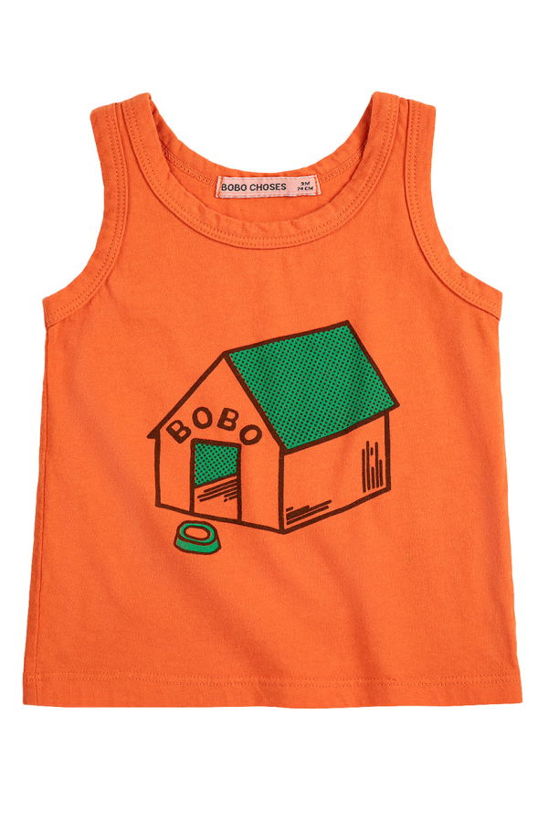 KIDS Bobo Choses Pickles Is At Home Tank Top - Orange