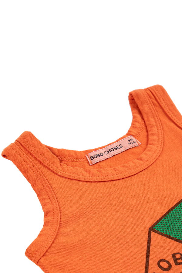 KIDS Bobo Choses Pickles Is At Home Tank Top - Orange