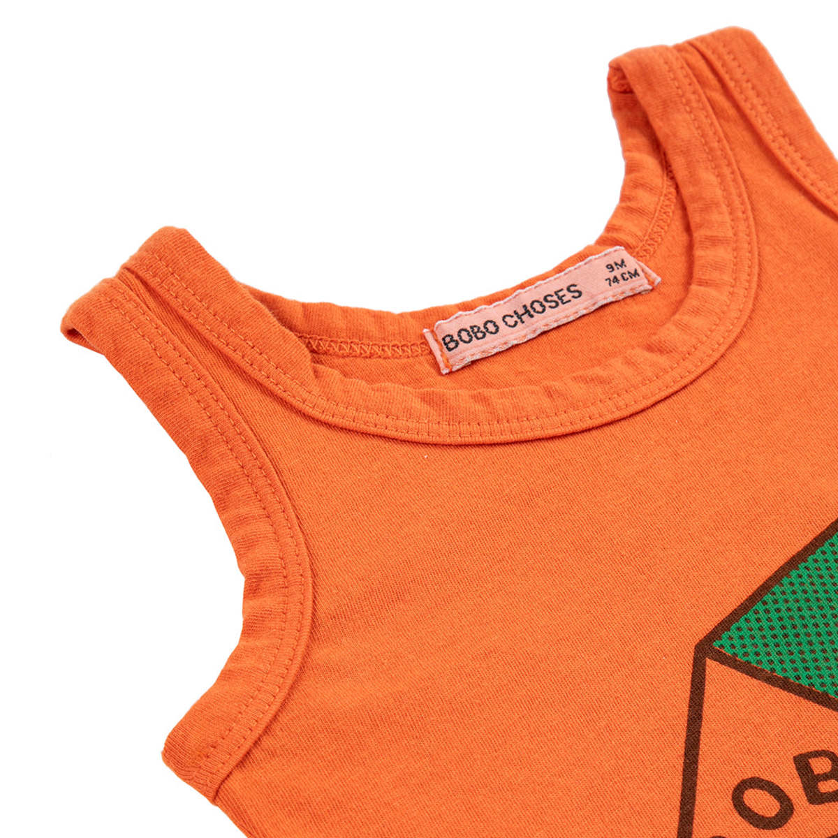 KIDS Bobo Choses Pickles Is At Home Tank Top - Orange - Image 2 of 3