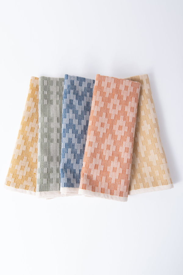 Maadili Collective Scandinavian Folk Hand Towel ~ Double Positive Ecru