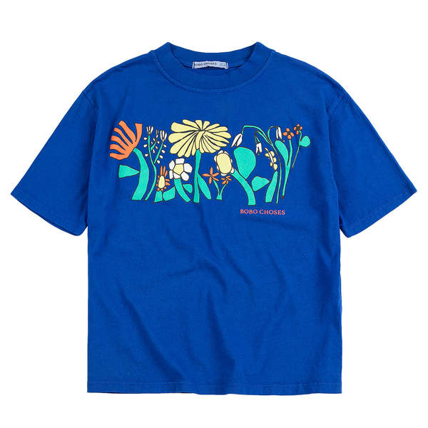 KIDS Bobo Choses Oversized T-Shirt Herbalist Print - Blue