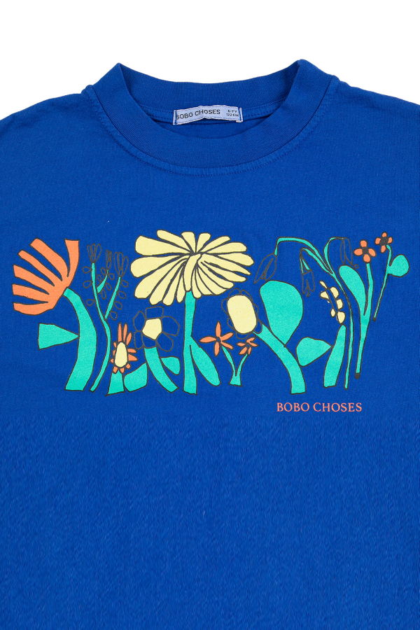 KIDS Bobo Choses Oversized T-Shirt Herbalist Print - Blue