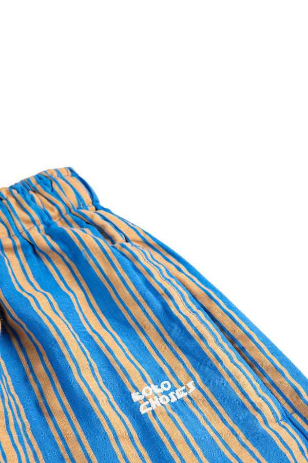 KIDS Bobo Choses Child Pants New Hairline Stripes Pants - Blue