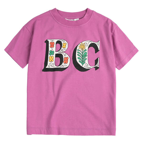 KIDS Bobo Choses Spring Letters Print T-Shirt - Purple