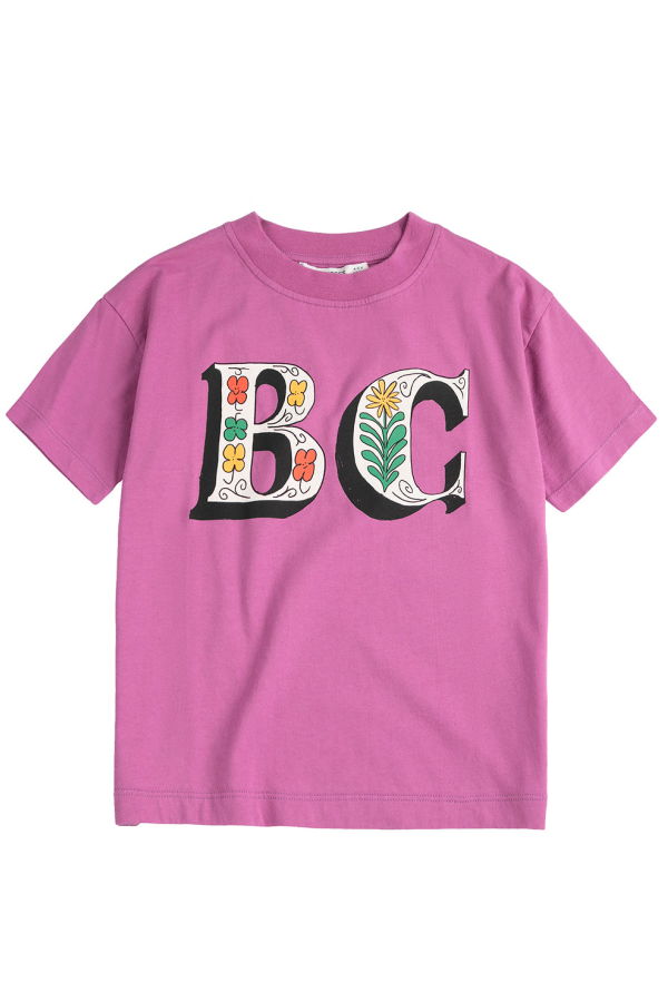 KIDS Bobo Choses Spring Letters Print T-Shirt - Purple