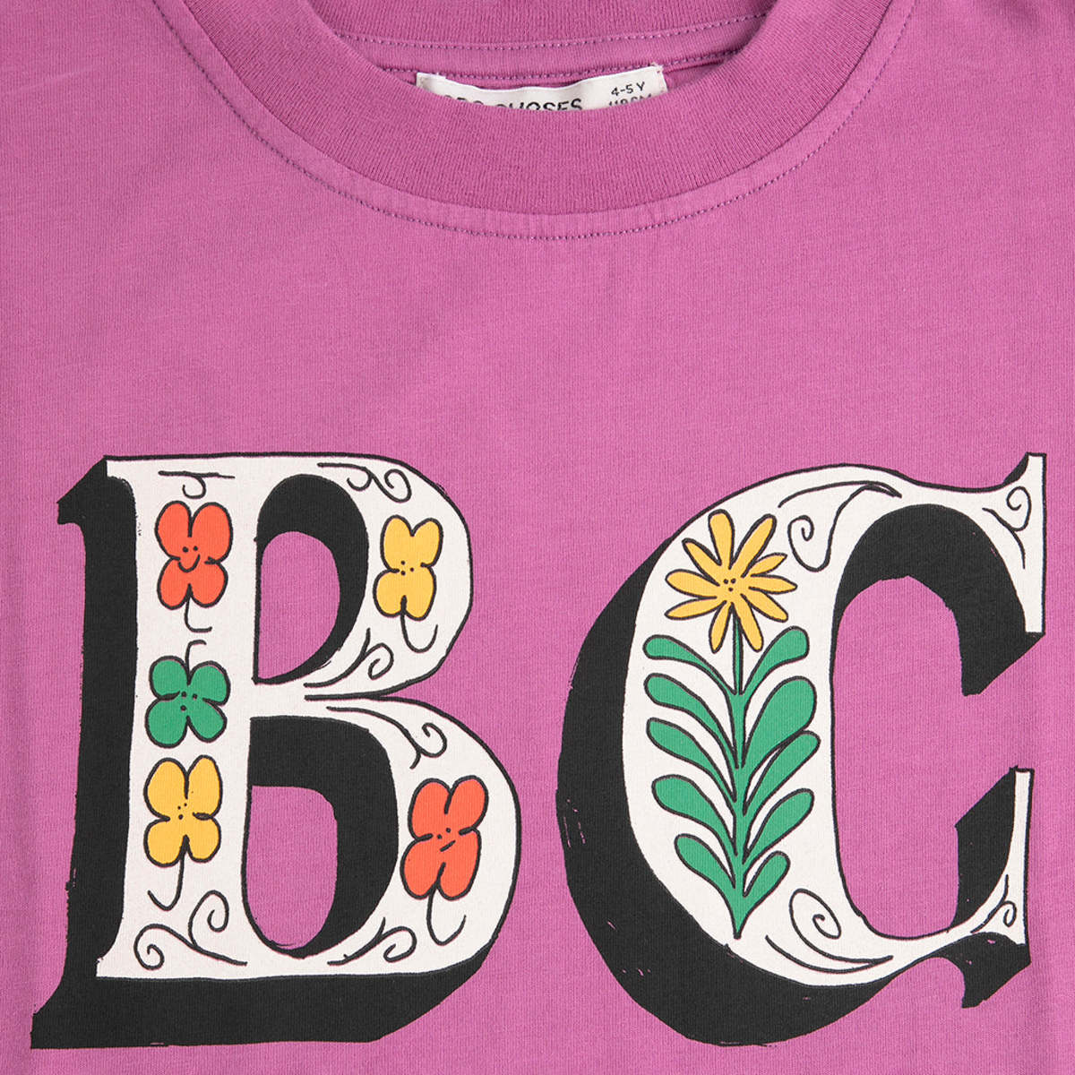 KIDS Bobo Choses Spring Letters Print T-Shirt - Purple - Image 2 of 6