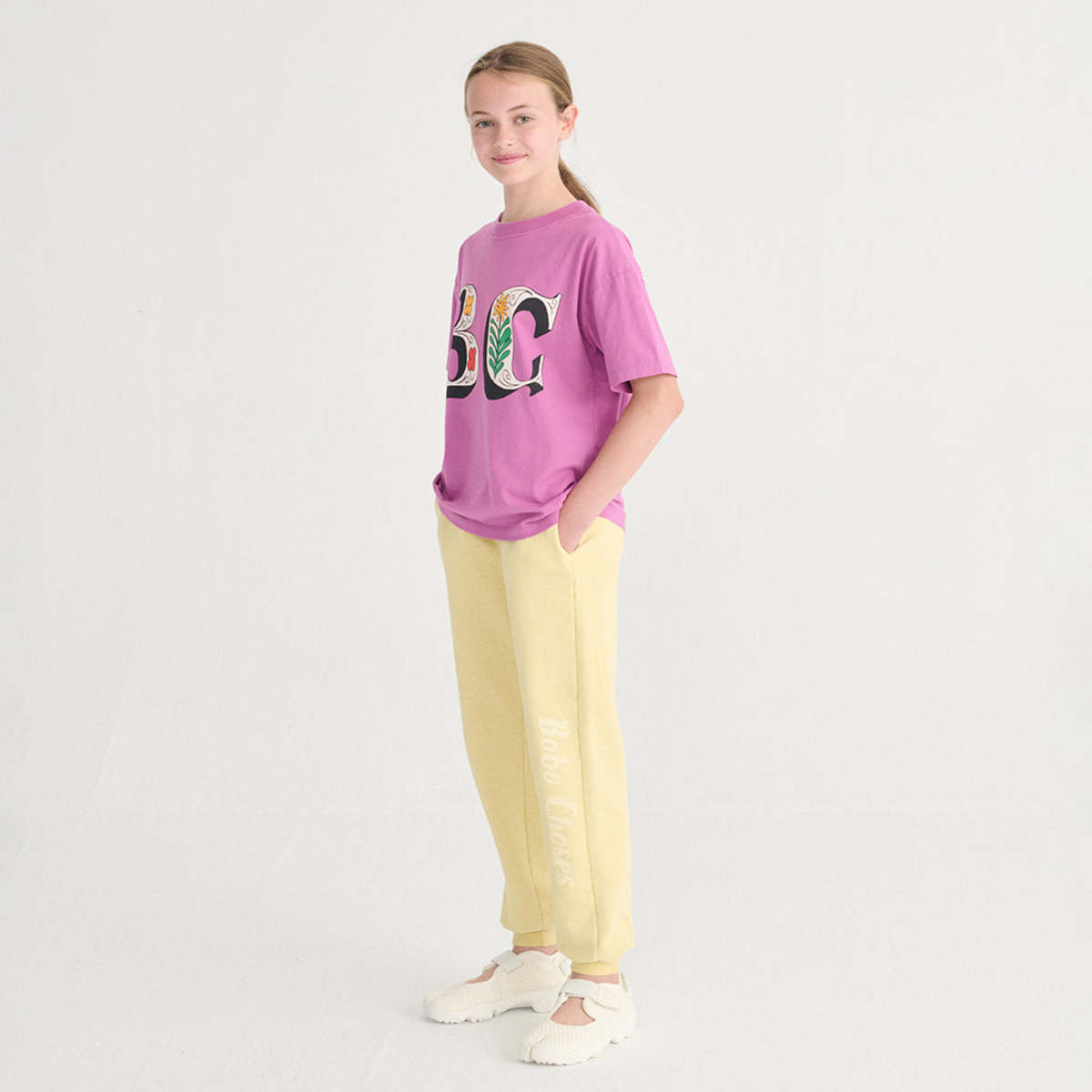 KIDS Bobo Choses Spring Letters Print T-Shirt - Purple - Image 3 of 6