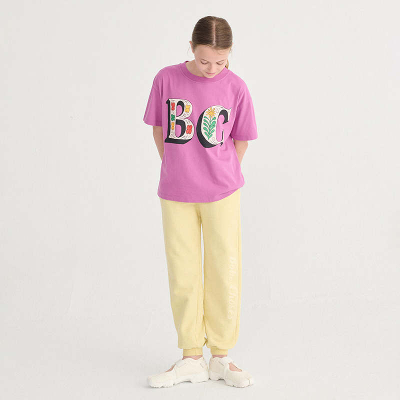 KIDS Bobo Choses Spring Letters Print T-Shirt - Purple
