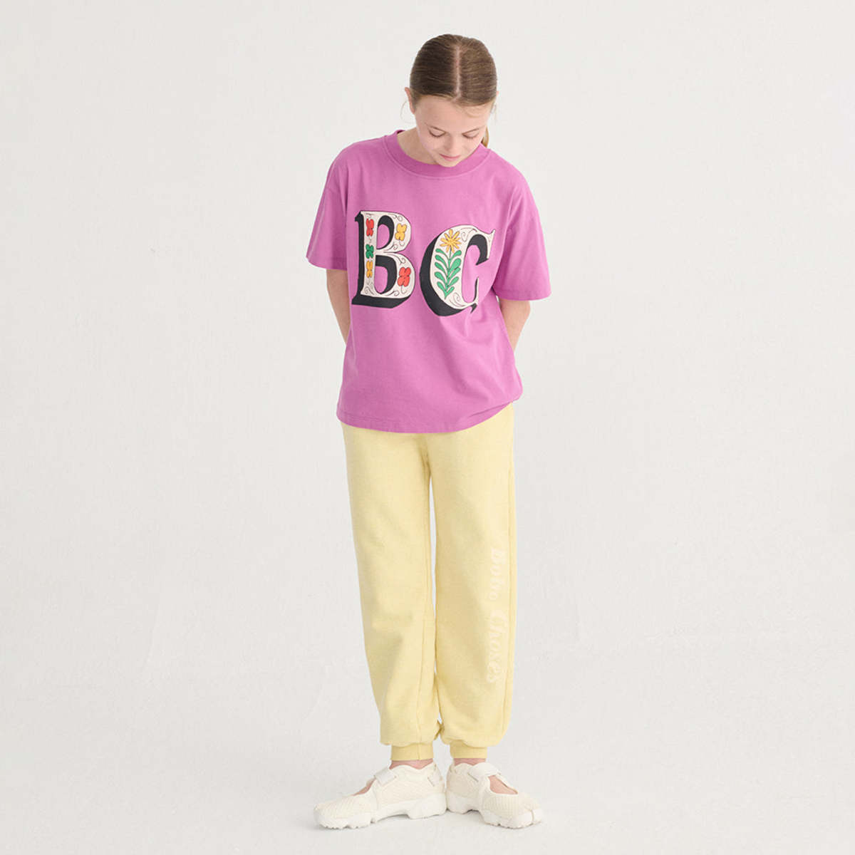 KIDS Bobo Choses Spring Letters Print T-Shirt - Purple - Image 4 of 6
