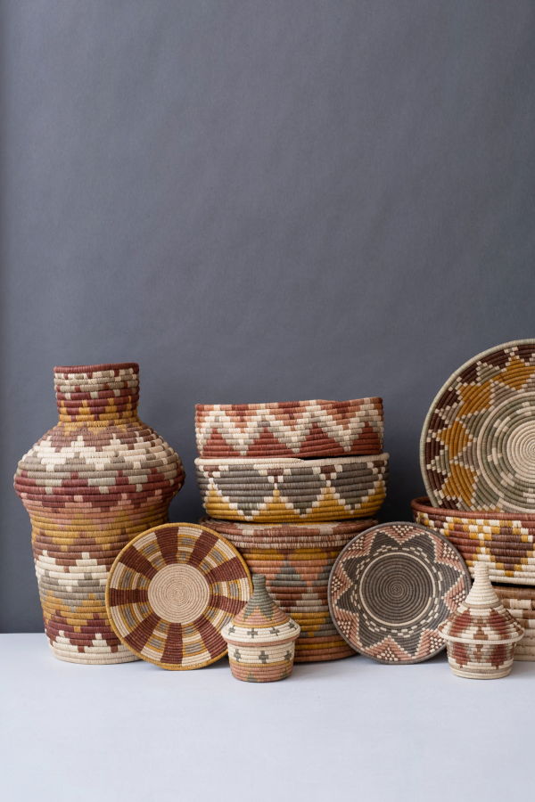 Maadili Collective Small Zig Zag Basket Elevate Collection