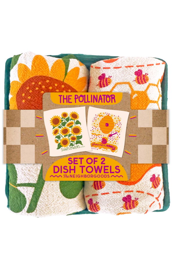 The Neighborgoods The Pollinator Dish Towel Set of 2