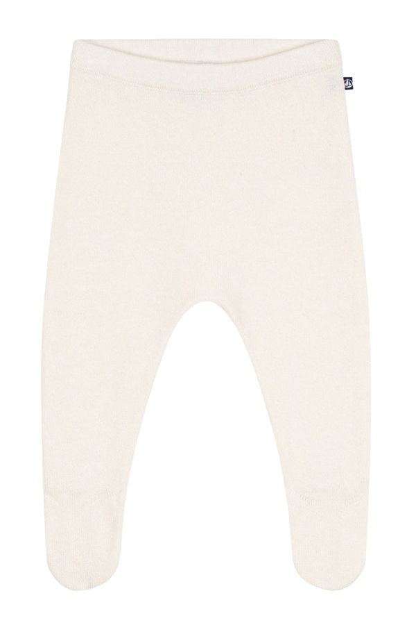 KIDS Petit Bateau Baby Leggings With Feet Leggings - White